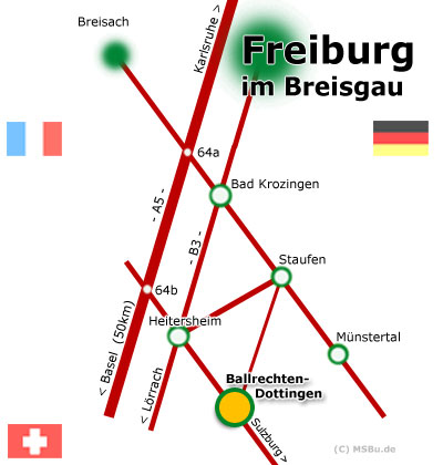 Lage Ballrechten-Dottingen